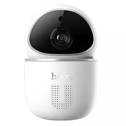 Панорамная Wi-Fi IP камера HOCO DI10 smart camera, 360°, 1080p, ночное видинее, обнаружение движения (Белый)
