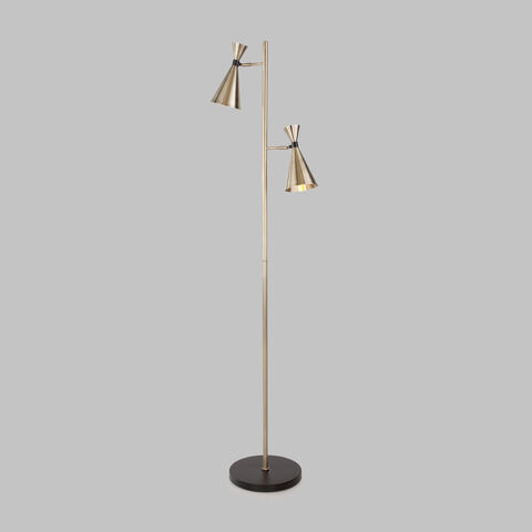 Торшер 01109/2 латунь / черный