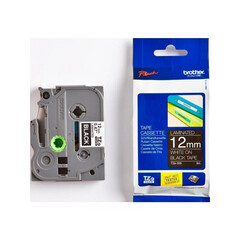 Наклейка ламинированная TZ-E334 (12 мм золот/черн, аналог TZ-334)