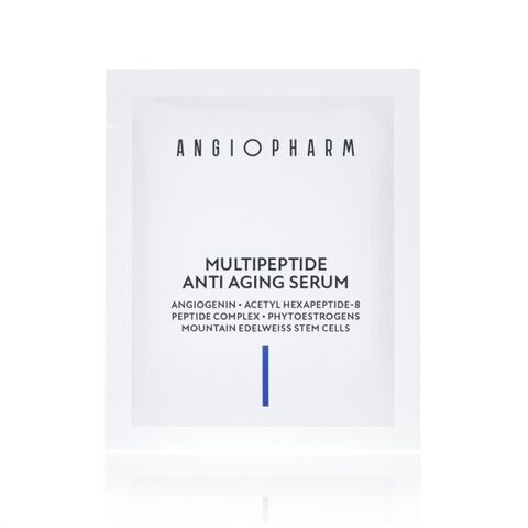 ANGIOPHARM МУЛЬТИПЕПТИДНАЯ ОМОЛАЖИВАЮЩАЯ СЫВОРОТКА, 3 мл | MULTIPEPTIDE ANTI AGING SERUM