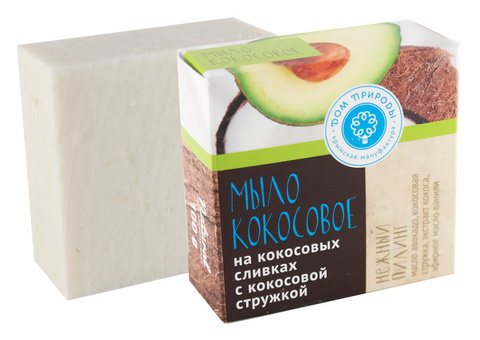МДП Натуральное мыло на кокосовых сливках НЕЖНЫЙ ПИЛИНГ, 90г
