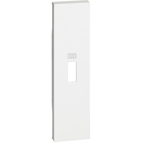 Лицевая панель USB зарядки 1 модуль. Цвет Белый. Bticino серия Living Now. KW10C