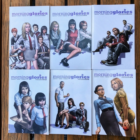 Morning Glories. Volume 1-6 (TPB) комплект с автографом Ника Спенсера (Б/У)