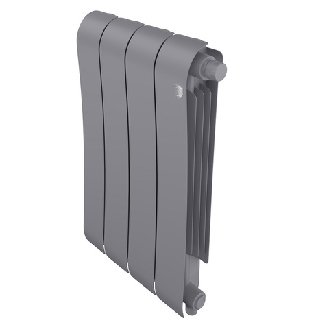 Royal Thermo Infinity VR 500 Silver Satin, 4 секции - радиатор с нижним правым подключением