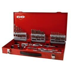 Набор метчиков и плашек M3 -M12 HSS-G 44пр Ruko 245030 (АКЦИЯ) (!)