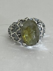 Брокат-лабрадор  (кольцо из серебра)