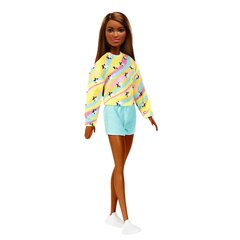 Кукла Барби Barbie Брюнетка и 7 комплектов одежды, коллекционный набор