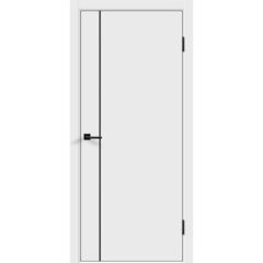 Купить Межкомнатная дверь экошпон Техно 3 белая кромка ABS чёрная