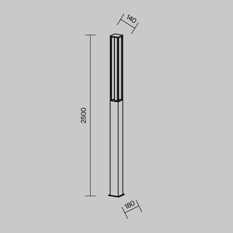Ландшафтный светодиодный светильник Maytoni Expo O480FL-L25B3K