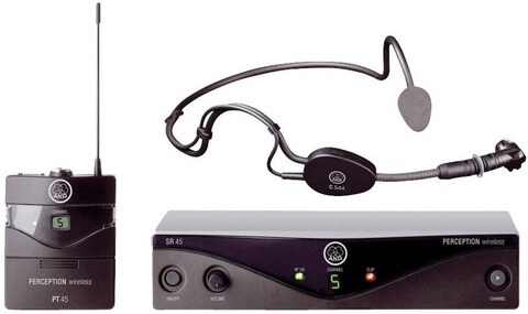 AKG Perception Wireless 45 Sports Set BD B1 (748-751) радиосистема с порт.передатчиком, 8 каналов + микрофон с оголовьем C544L