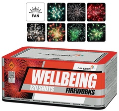 Батарея салютов "Wellbeing Fireworks" MC127 120 залпов * 0.8"   (1/2 )