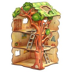 Конструктор деревянный"Дом-дерево для Лешиков"