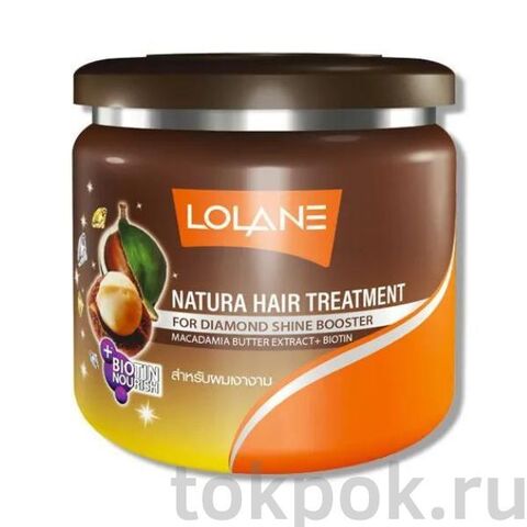 Маска для волос LOLANE NATURA Hair Treatment Macadamia Extract & Biotin, 250 мл