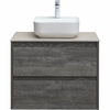 Aquanet 287890 Тумба Nova Lite 75 2 ящ. цв. дуб серый (287890)