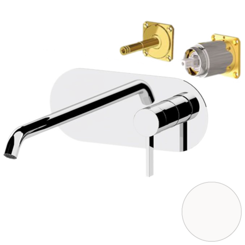 Remer MC15KBBO Смеситель для раковины Remer Metrica MC15KBBO, белый матовый
