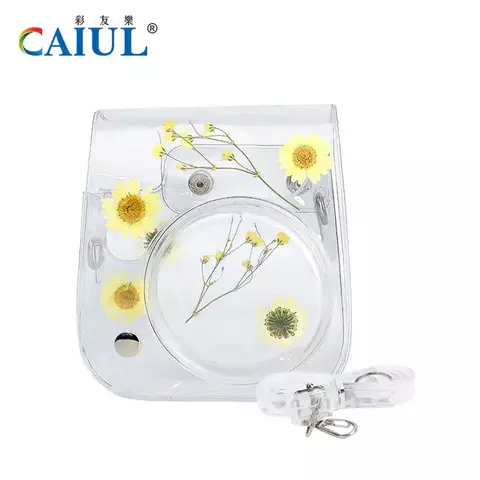 İnstax fotoaparat üzlüyü \ Instant Camera Case Mini 8 in1 bundle Yellow Daisy