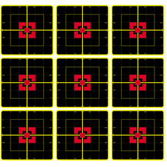 Мишень бумажная Квадрат 8х8cm проявляющая попадание (4830)
