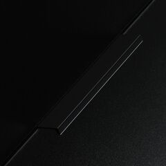 Ручка мебельная алюминевая UA-HEXI 96мм/150мм, черная