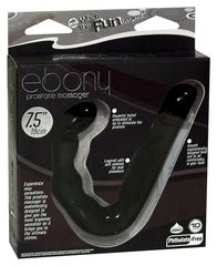 Чёрный стимулятор простаты Ebony Prostate Massager - 