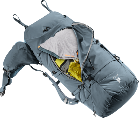 Картинка рюкзак туристический Deuter Aircontact Core 60+10 Graphite-Shale - 9