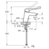 Vitra A42484EXP Смеситель локтевой для раковины