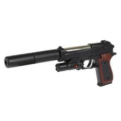 Пистолет   лазер. прицелом, с глушителем, с пульками p2117-d