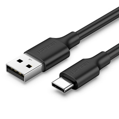 Кабель UGREEN USB-A 2.0 to USB-C покрытие никель 2м черный US287