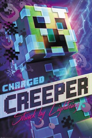 Постер Minecraft. Charged Creeper 282-FP4744
