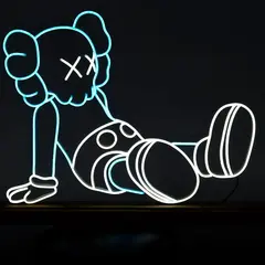 Неоновая вывеска "Кавс сидячий"