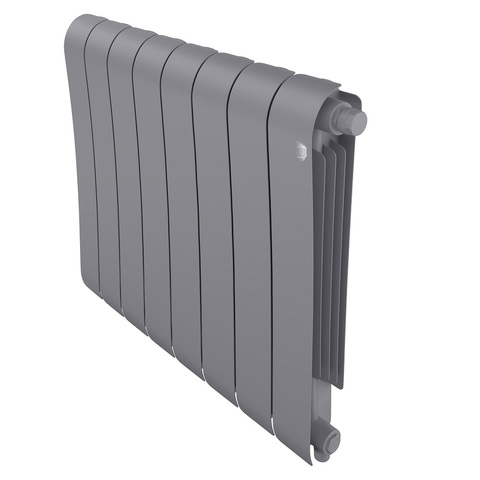 Royal Thermo Infinity VR 500 Silver Satin, 8 секций - радиатор с нижним правым подключением