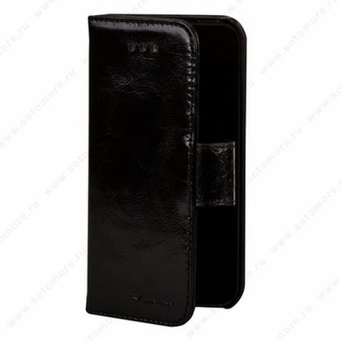 Чехол-книжка Melkco для iPhone SE/ 5s/ 5C/ 5 Leather Case Wallet Book Type (Vintage Black)