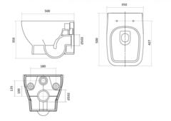 Нео Пэк подвесная чаша + инсталляция + сиденье + панель хром
