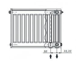 Радиатор стальной панельный AXIS 22 300 x 1200 Ventil