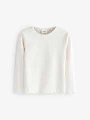 Лонгслив для девочки Next 594-295, Молочный