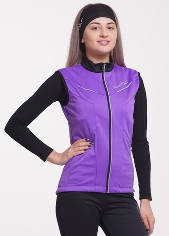 Детский лыжный жилет Nordski Premium Violet-Black