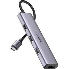 Разветвитель USB Ugreen CM473 (20841) USB-C to 4xUSB 3.0 Hub. серый