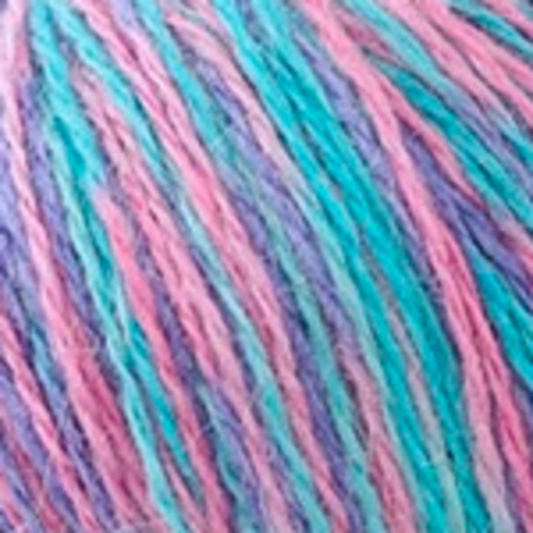 Пряжа Mink Wool 021 фиолет.-бирюзовый (уп.5 мотков)