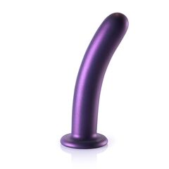 Фиолетовый фаллоимитатор Smooth G-Spot - 17,7 см. - 