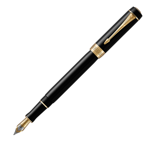 Ручка перьевая Parker Duofold, Black GT, F (1931383)