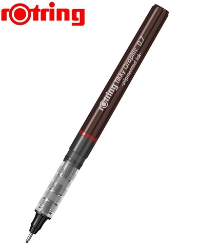 Ручка капиллярная Rotring Tikky Graphic 0.7 mm черные чернила (1904757)