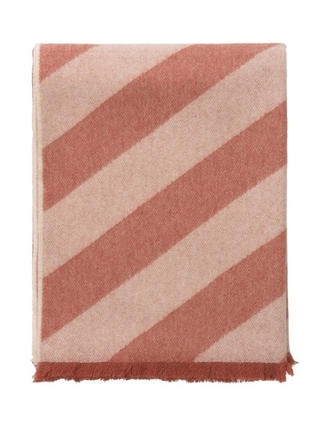 Плед 130х190 Elvang Fishbone Rusty Red