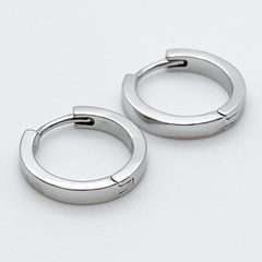 Ювелирные швензы Конго с родиевым покрытием, размер 18*3 мм, цена за пару