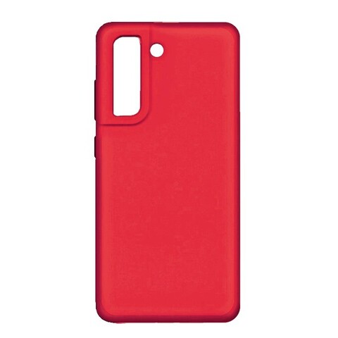 Силиконовый чехол Silicone Cover для Samsung Galaxy S21 FE (Красный)