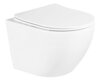 Унитаз подвесной безободковый с сиденьем BelBagno UNO BB3105CHR/SC