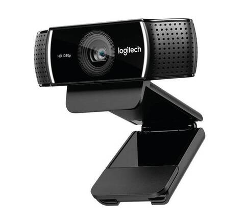 Веб-камера Logitech C922 Pro Stream (Full HD 1080p/30fps, 720p/60fps, автофокус, угол обзора 78°, стереомикрофон)