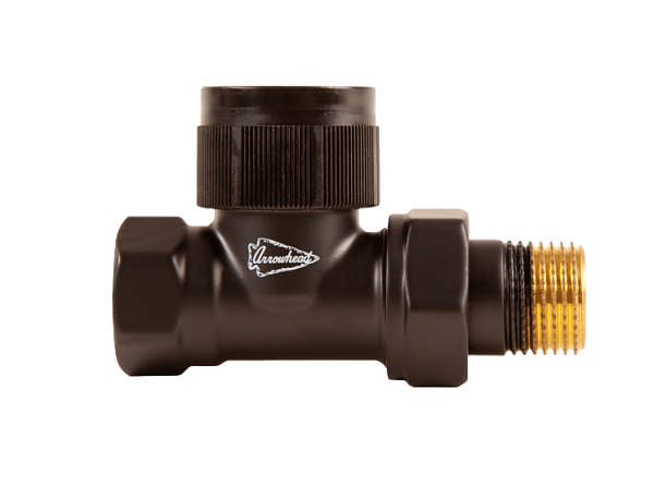 Термостатический радиаторный клапан Arrowhead Element, прямой, Ду20 (Black)