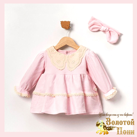 Платье с повязкой детское (68-86) 251108-A1357