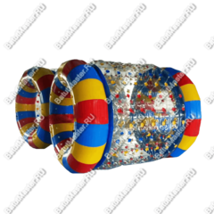 Аттракцион Водный роллер "Ватрушка" ПВХ,с цветными держателями, размер 2*1,8*1,8 м