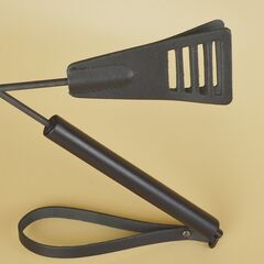 Черный кожаный стек «Сириус» - 60 см.