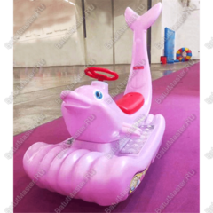 Парковый электромобиль «Дельфинчик-морячок», розовый